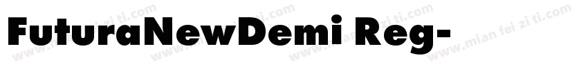 FuturaNewDemi Reg字体转换